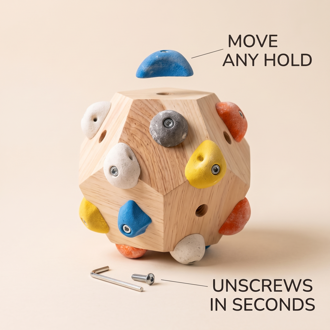 Boulder Block holds unscrew and move
